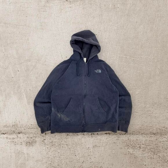 Vintage navy the north face zip up hoodie - Picture 1 of 6